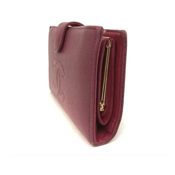 💯 Authentic Chanel Pink Caviar Leather Wallet with Iconic CC Logo🌸 - Picture 4 of 10